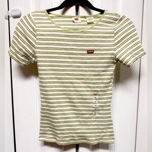 Levi's Kids Tee with Olive Stripes